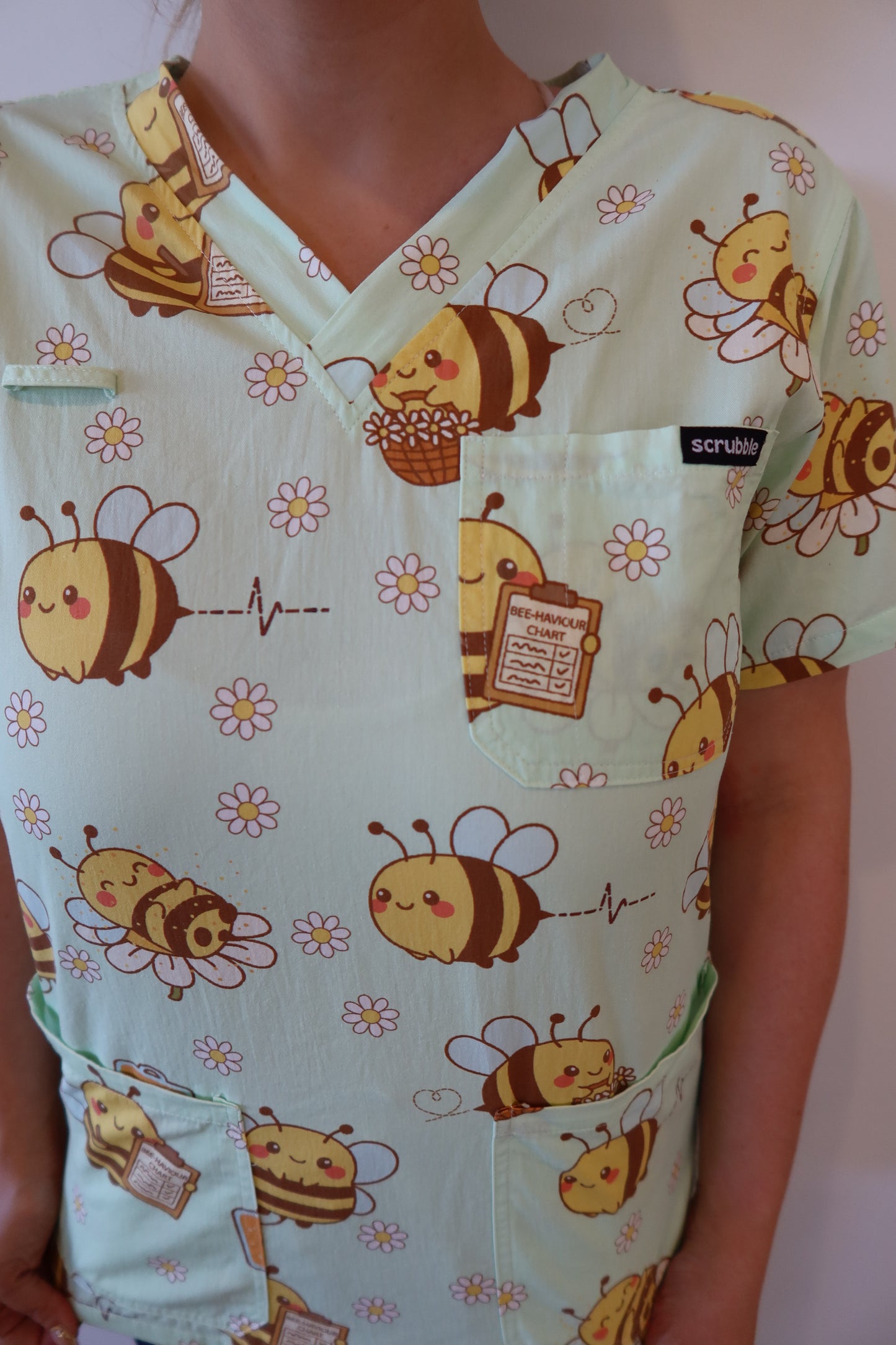 Best Bee-haviour Scrub Top