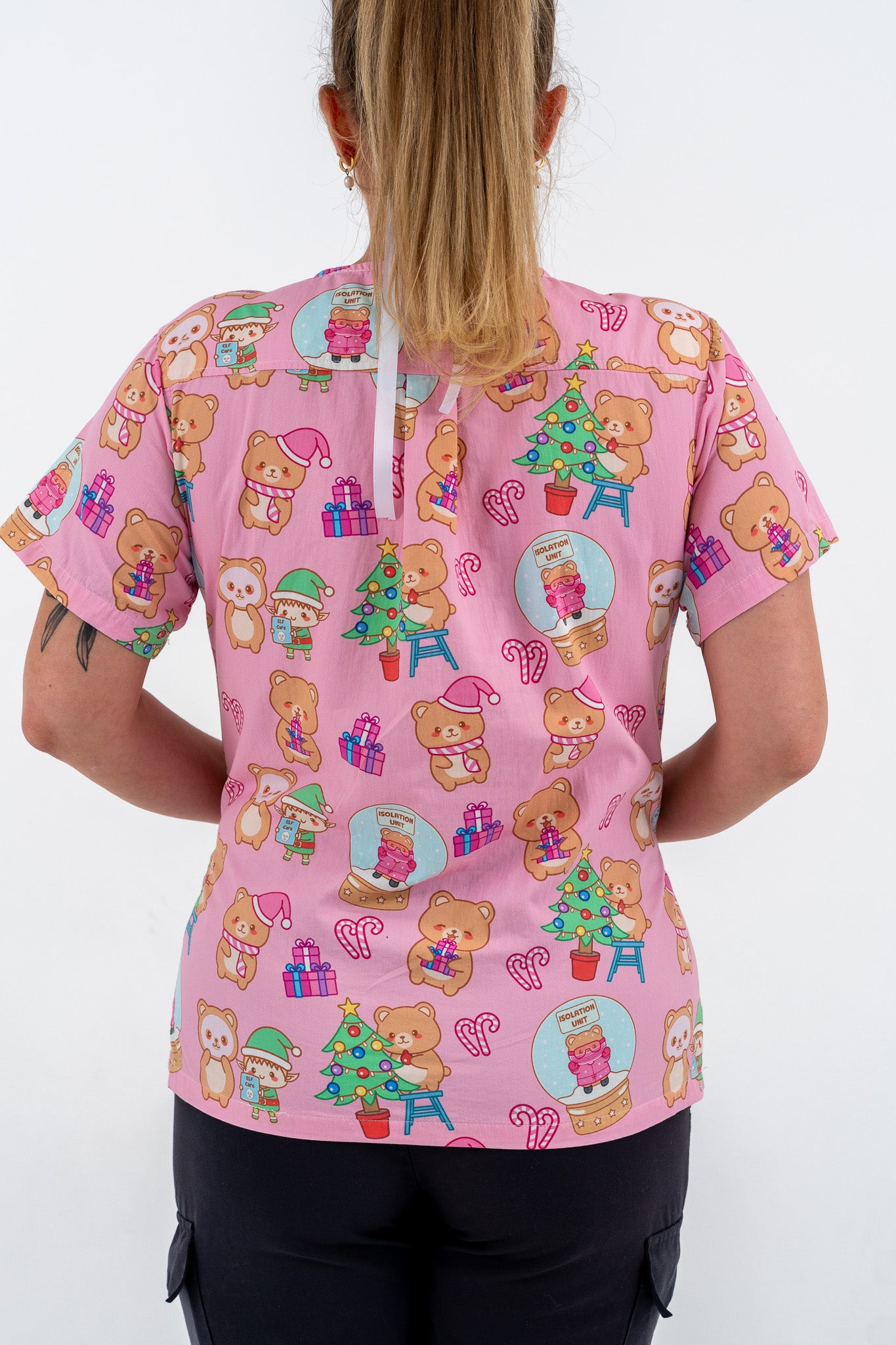 Meddy Christmas Scrub Top