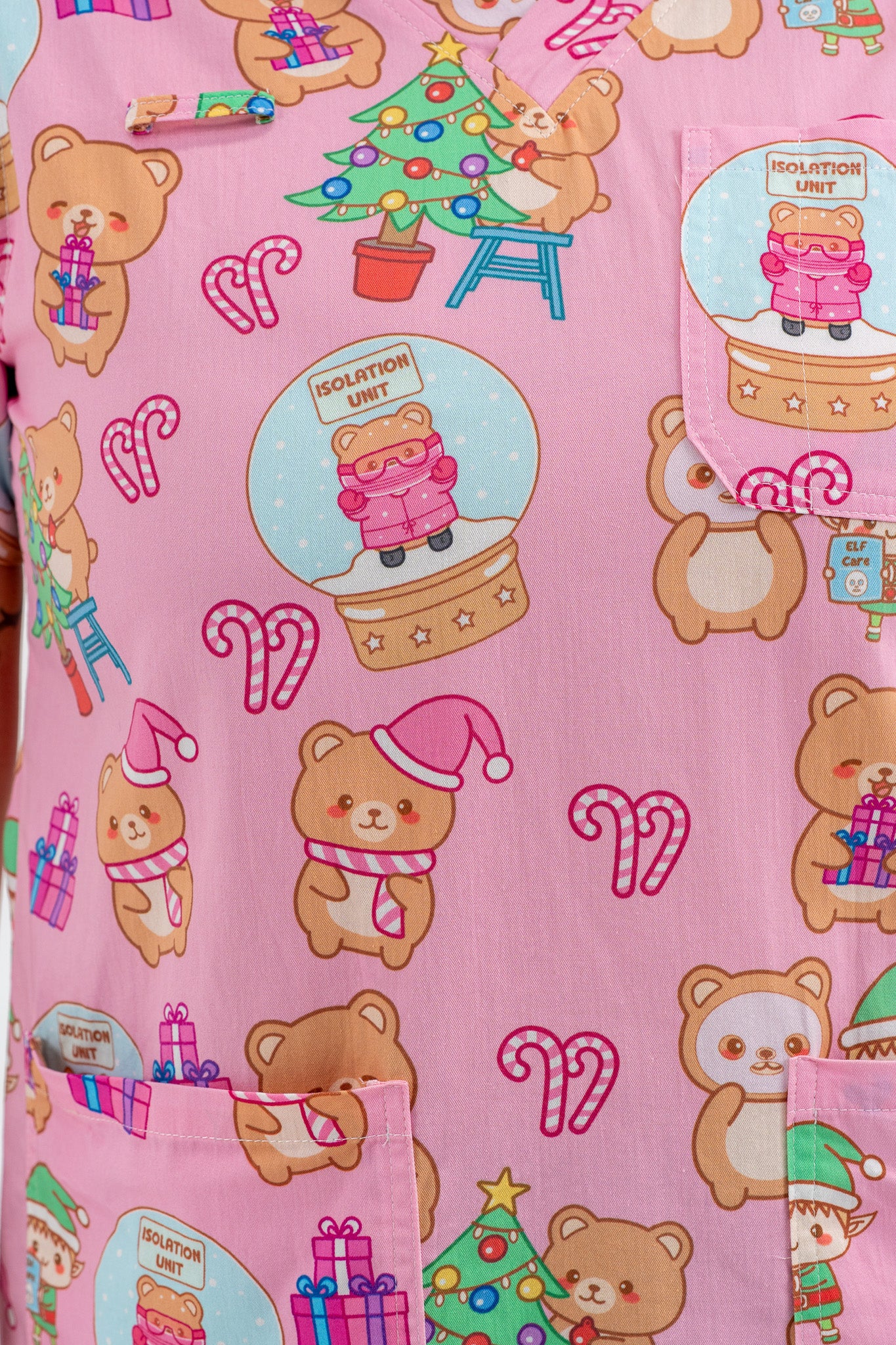 Meddy Christmas Scrub Top