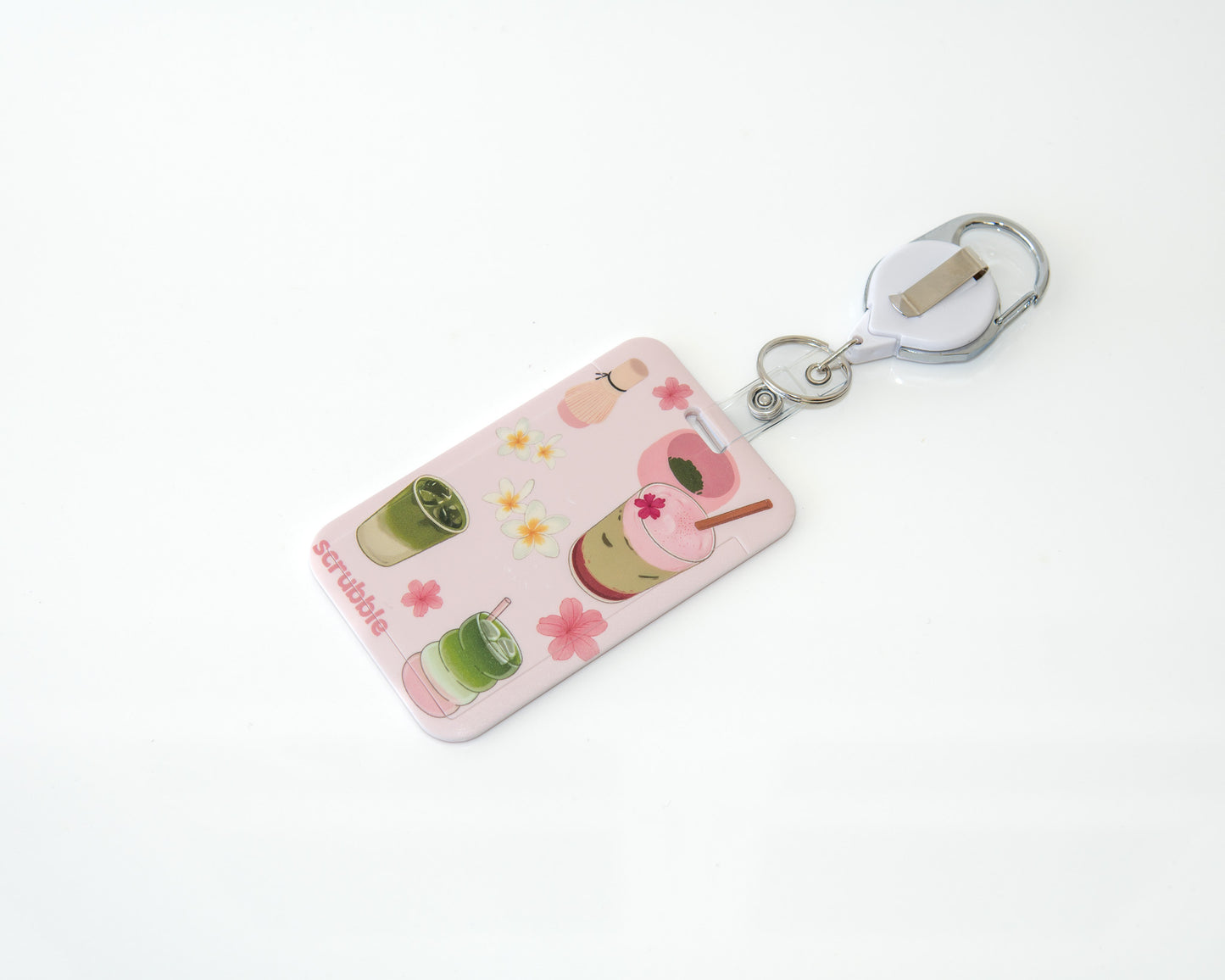 Love You So Matcha ID Holder Badge Reel