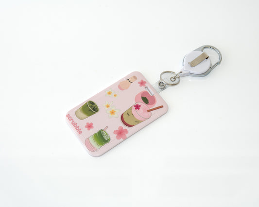 Love You So Matcha ID Holder Badge Reel